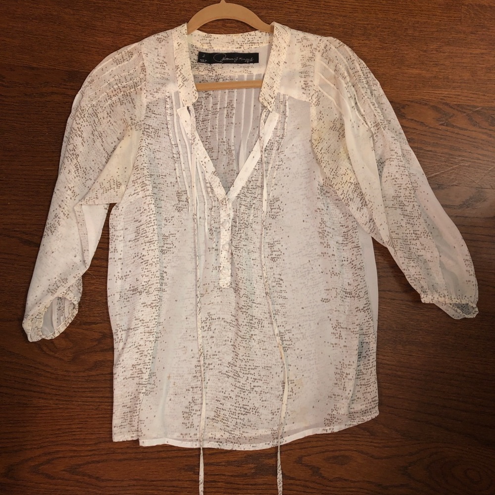 Patterson J. Kincaid sheer blouse